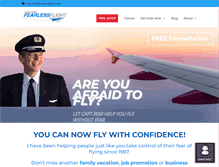 Tablet Screenshot of fearlessflight.com